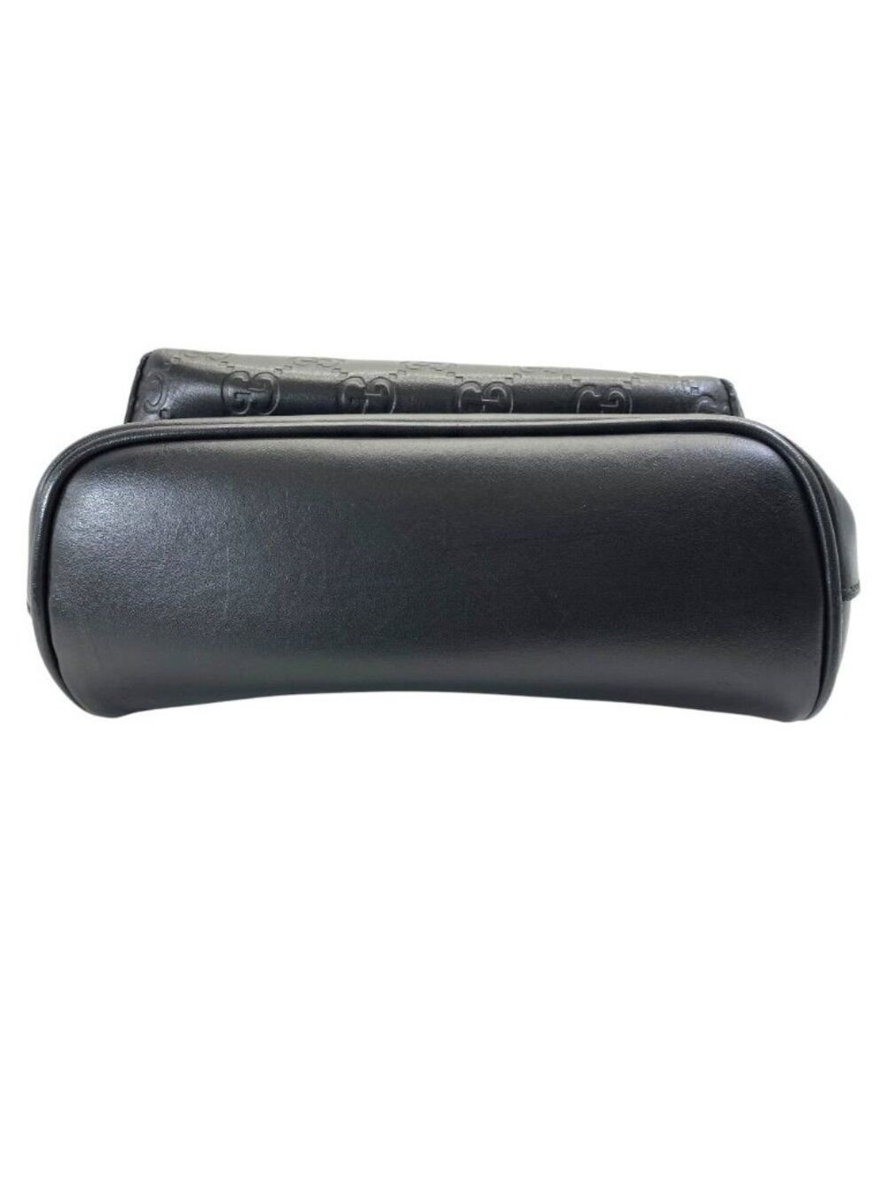 Gucci Guccissima Cross Belt Bag GG Logo Leather Black Mode Practical - Picture 5 of 10